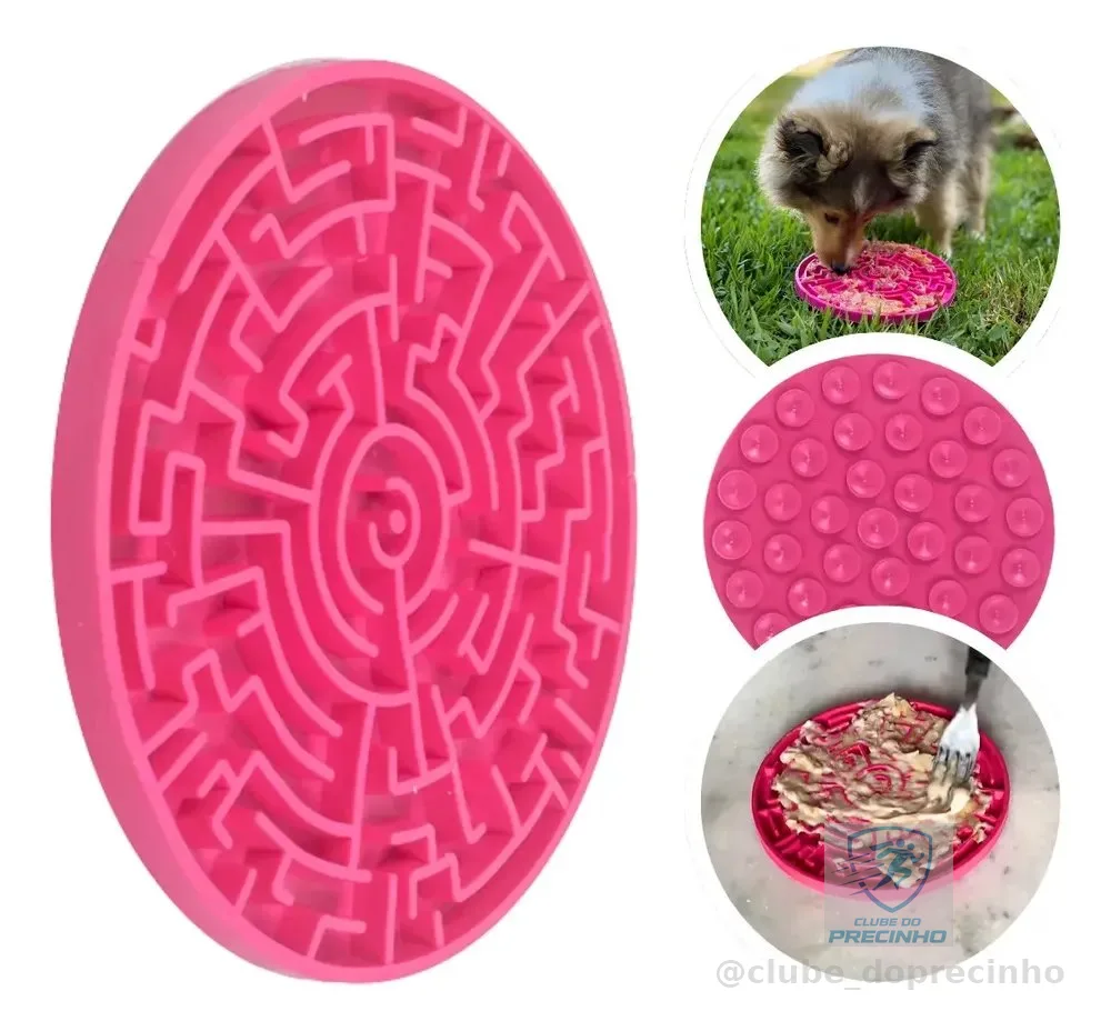 Tapete De Lamber Comedouro Pet Games