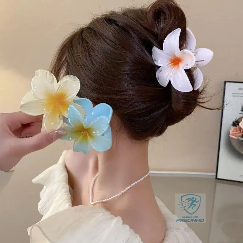 Kits 12 Peças Grampos piranha De Cabelo Flor De Feriado De Praia Barrettes