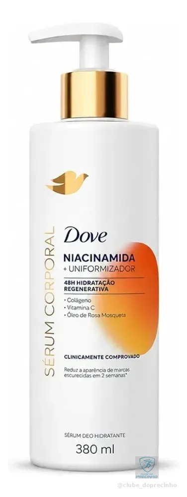 Dove Sérum Hidratante Corporal Niacinamida + Uniformizador 380 ml Dove Hidratante Corporal Niacinamida Sérum