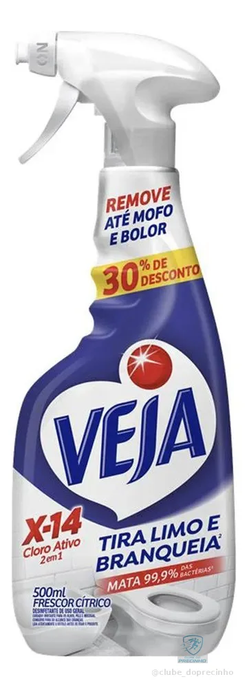 Spray Tira Limo Veja Banheiro X14 500ml
