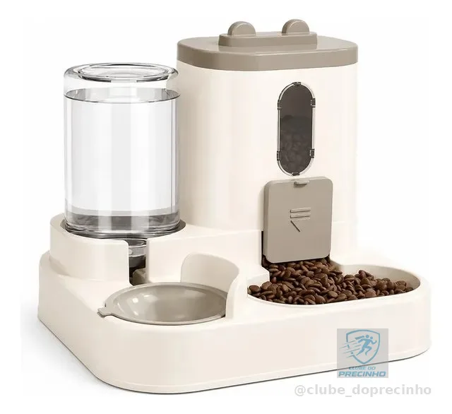 Comedouro Alimentador Bebedouro Automatico Pequeno Caes Gato