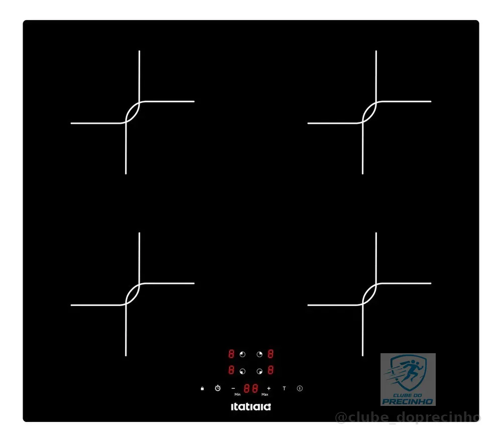 Cooktop de Indução Itatiaia Master 4Q 220V - Preto
