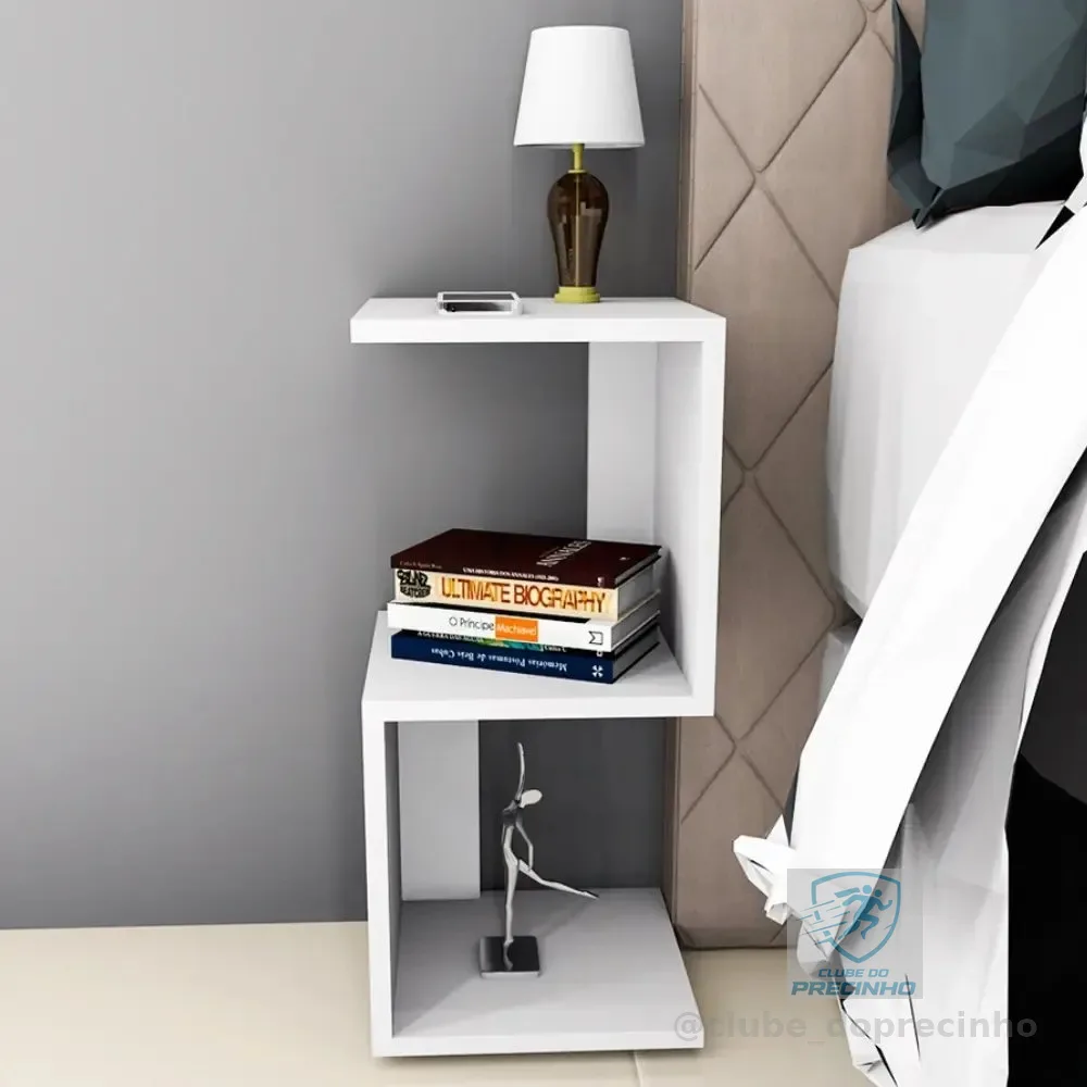 Mesa De Cabeceira Criado Nicho Mesinha Quarto Amsterdã Mudo Branco