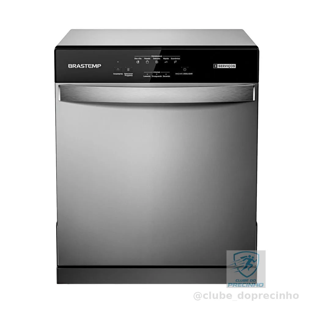 Lava Louças 8 Serviços Brastemp Cinza - BLF08BS