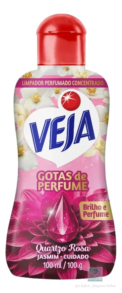 Limpador Perfumado Concentrado Veja Gotas de Perfume 100ml