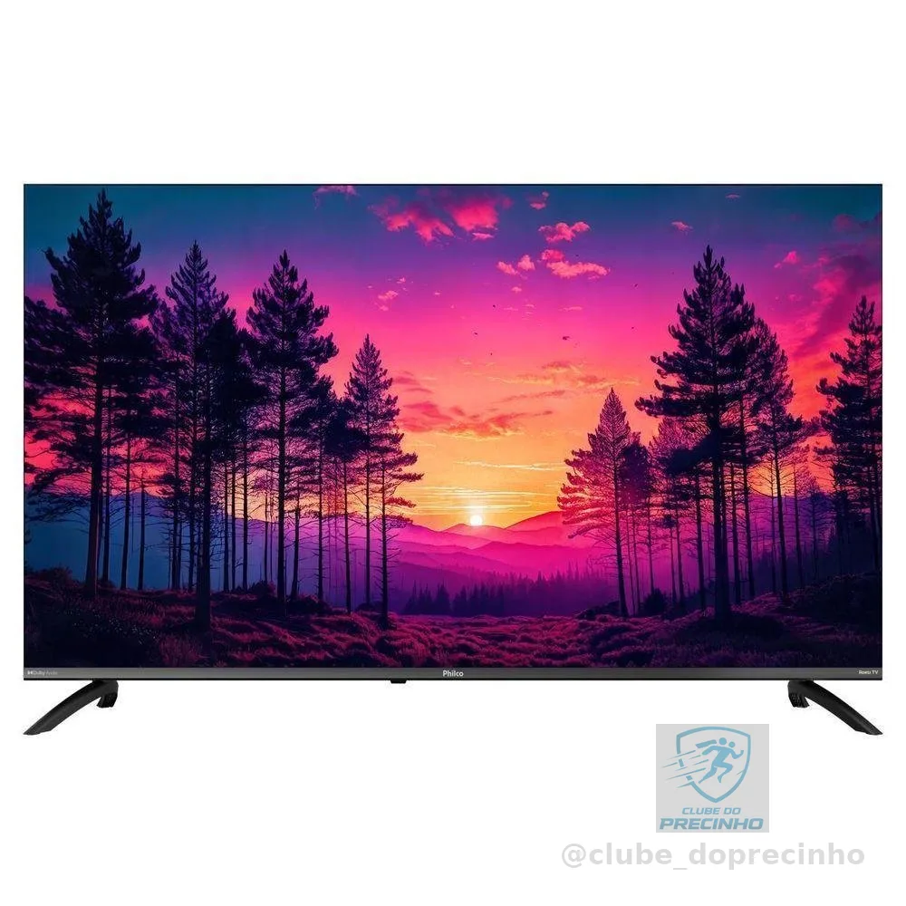 Smart TV Philco P49CRA 49" UHD 4K DLED Cinza com Roku TV HDR10 Bivolt