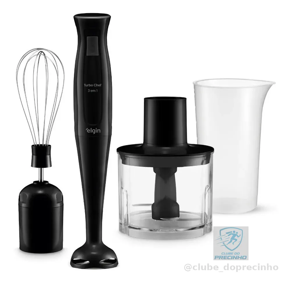 Mixer Vertical Turbo Chef Elgin 3 Em 1 200w Preto 110v Preto