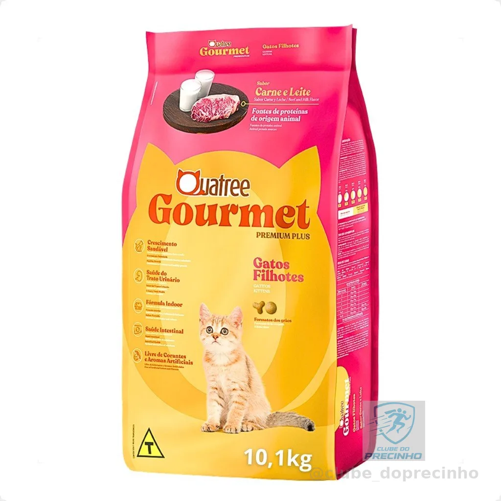 Ração Quatree Gourmet Gatos Filhotes - 10,1Kg