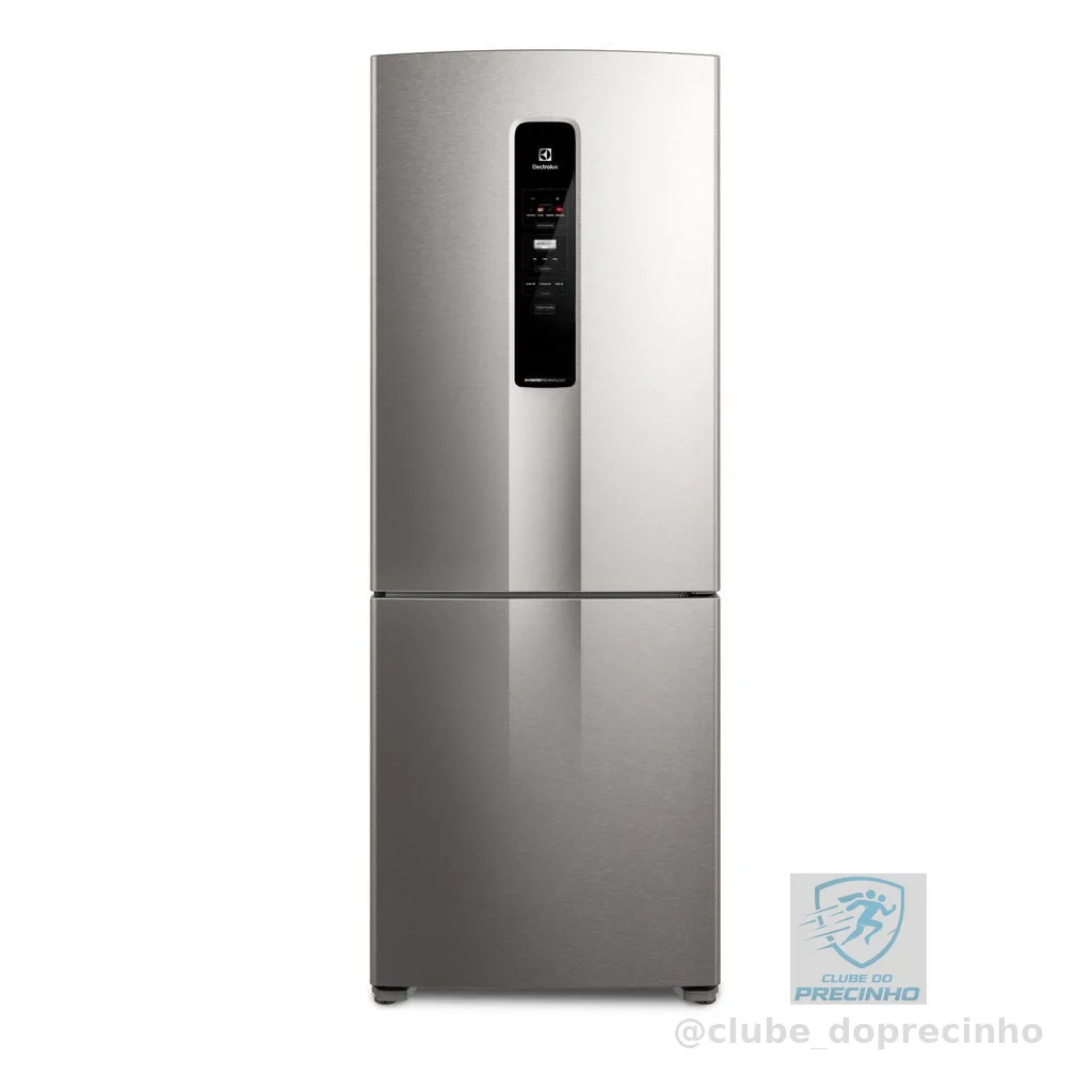 Geladeira Electrolux Frost Free Inverter 490L Experience Inverse cor Inox Look (IB51S)
