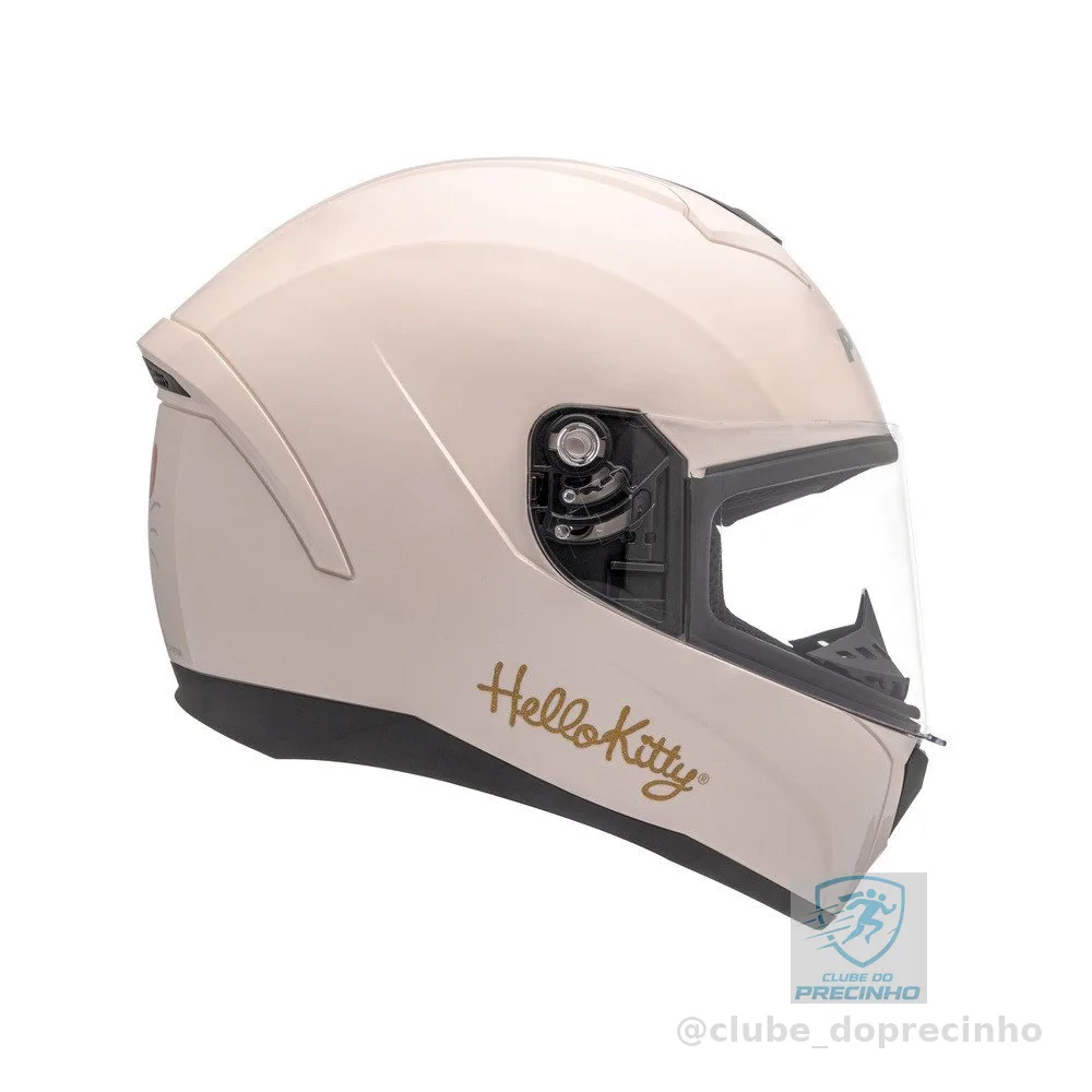 Capacete Moto Fechado Hello Kitty Hk Peels Checked