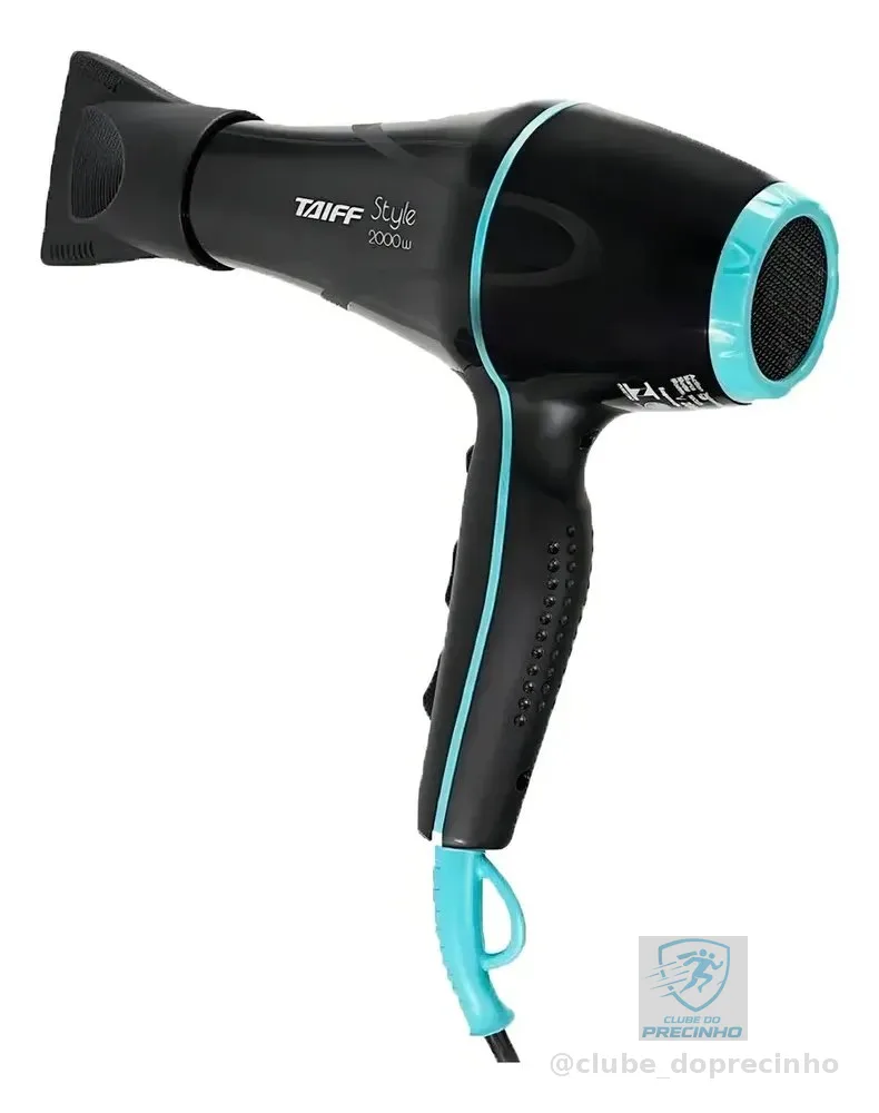 Secador De Cabelo Stylle Profissional Motor Ac 2000w Taiff Preto