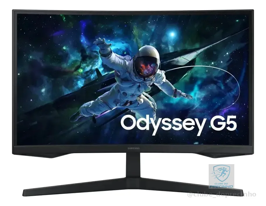 Monitor Gamer Samsung Odyssey G5, 27 , Qhd, 165hz Cor Preto
