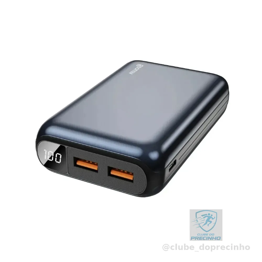 Carregador Portátil 20.000 Mah Com Carregamento Rápido Geonav