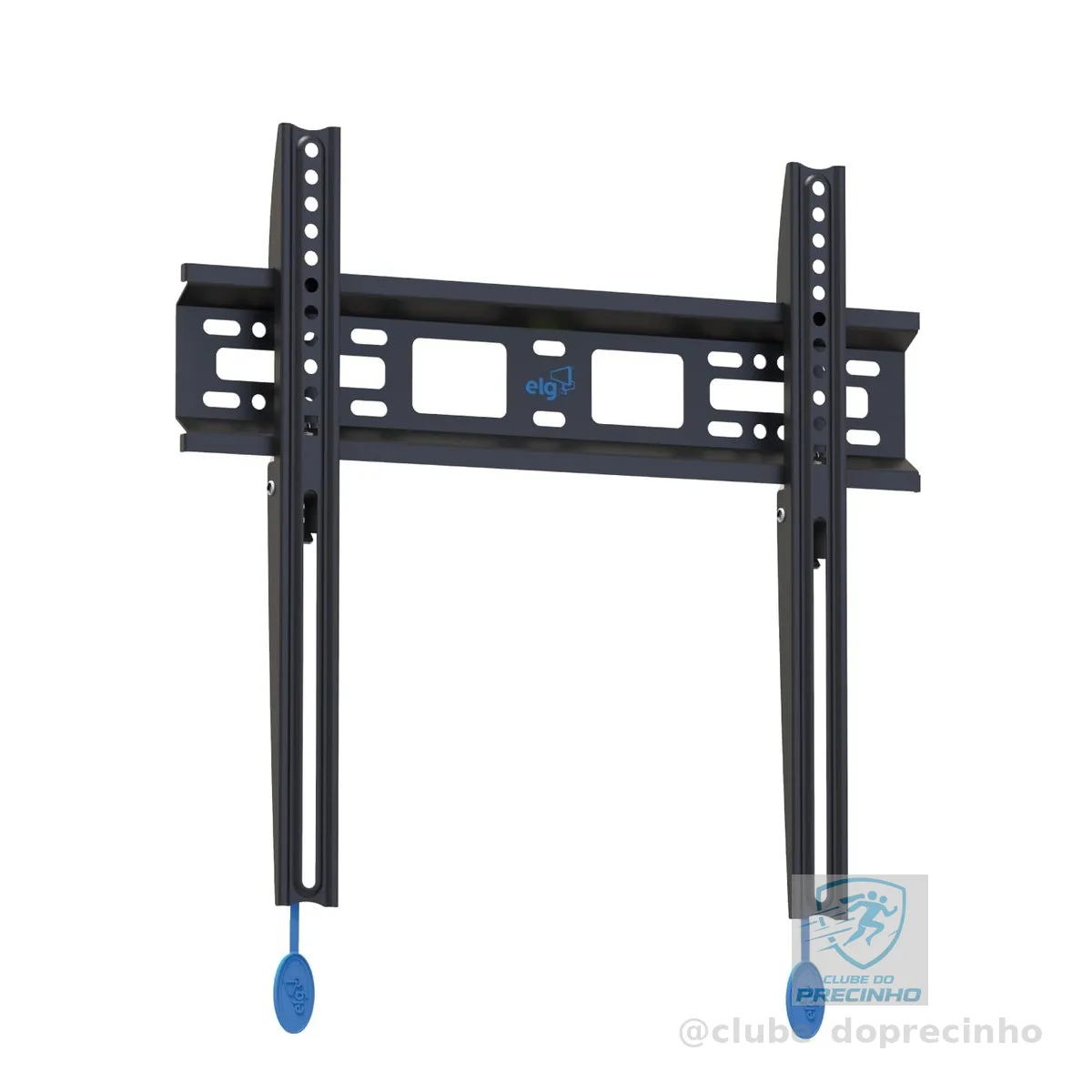 ELG, N01V4, Suporte Fixo de Parede para TVs de 32" a 77", Compatível com TVs Curvas e Planas, Feito em Aço Carbono, Suporta Até 50kg, Preto