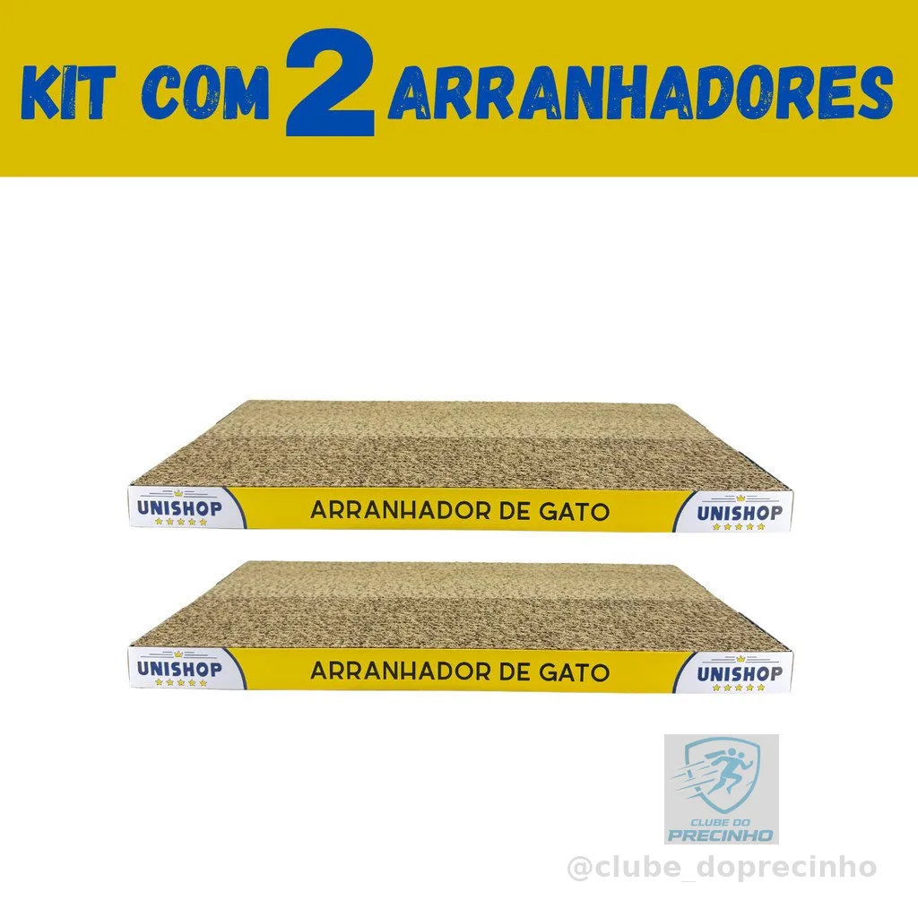 2 Arranhador Para Gato Papelão Brinquedo Prático Anti Estresse furacaopet