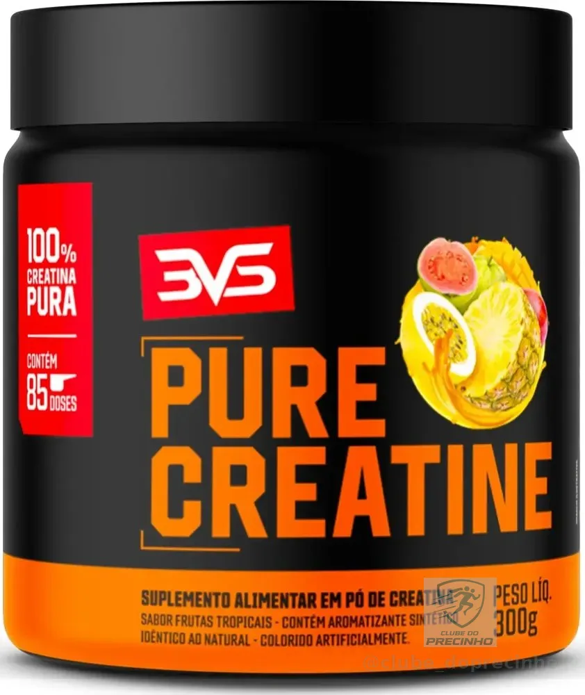 Creatina Monohidratada Sabor Frutas Tropicais - 300g - 3VS Nutrition