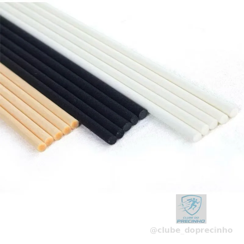Vareta Fibra de Algodão Branca Preta Bege 25cm Para Difusor de Ambiente Exala Mais