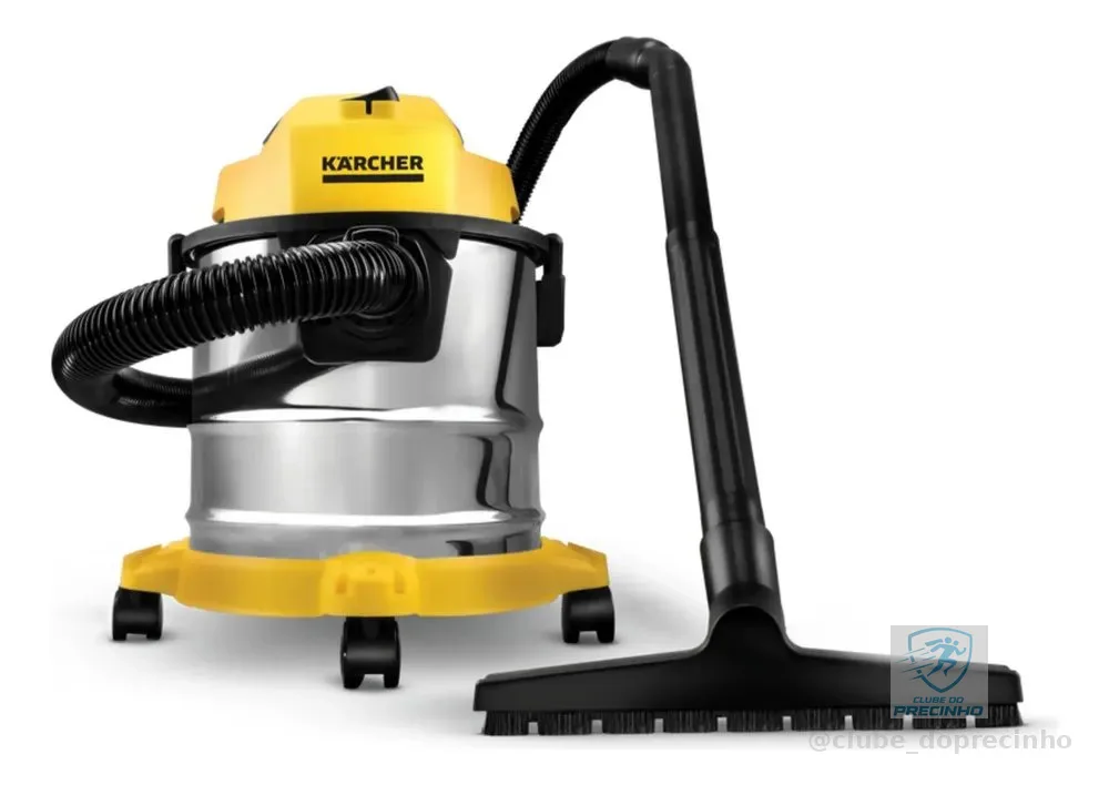Aspirador de Pó e Água Kärcher WDL 1s 1700 W Tanque Inox 12 litros Com soprador