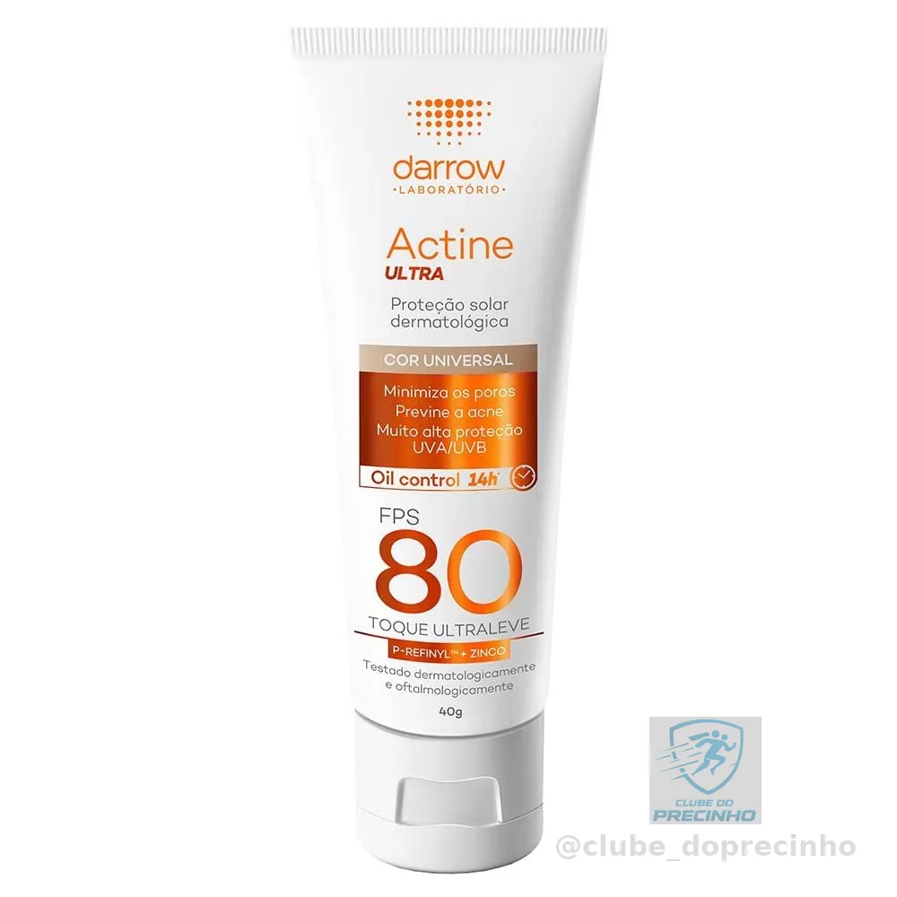Darrow Actine - Protetor Solar Ultra Fps80 - Cor Universal Cor: Branco