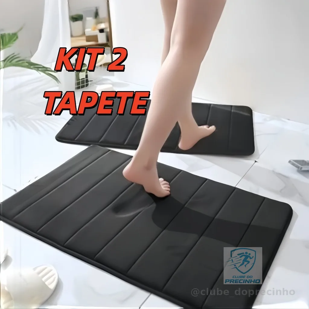 Tapete Soft Macio Antiderrapante Banheiro Sala e Quarto Super Absorvente