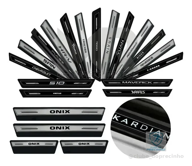 Kit Soleira Proteção Porta Resinada Premium Black Out Poroso