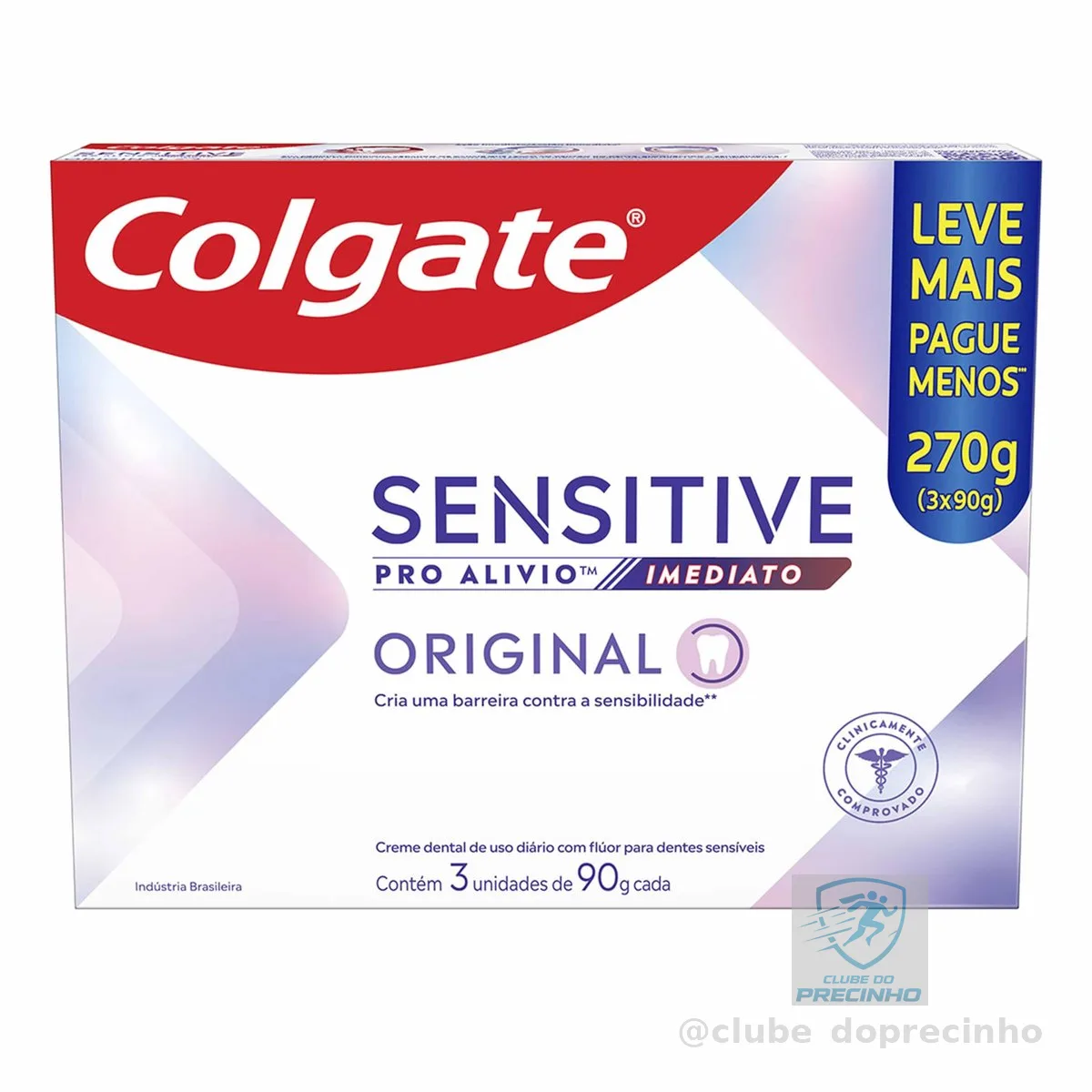 Colgate Sensitive Pro Alívio Imediato Creme Dental, 3x90g