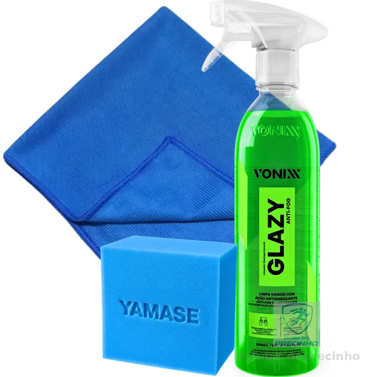 Produto Para Tirar Embaçado Do Vidro Vonixx Glazy Anti Fog 500ml com Pano Vidro