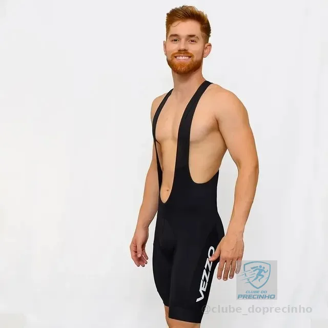 Bretelle Carbon Vezzo Masculino Ciclismo Bike Forro Gel - PP ao 3G