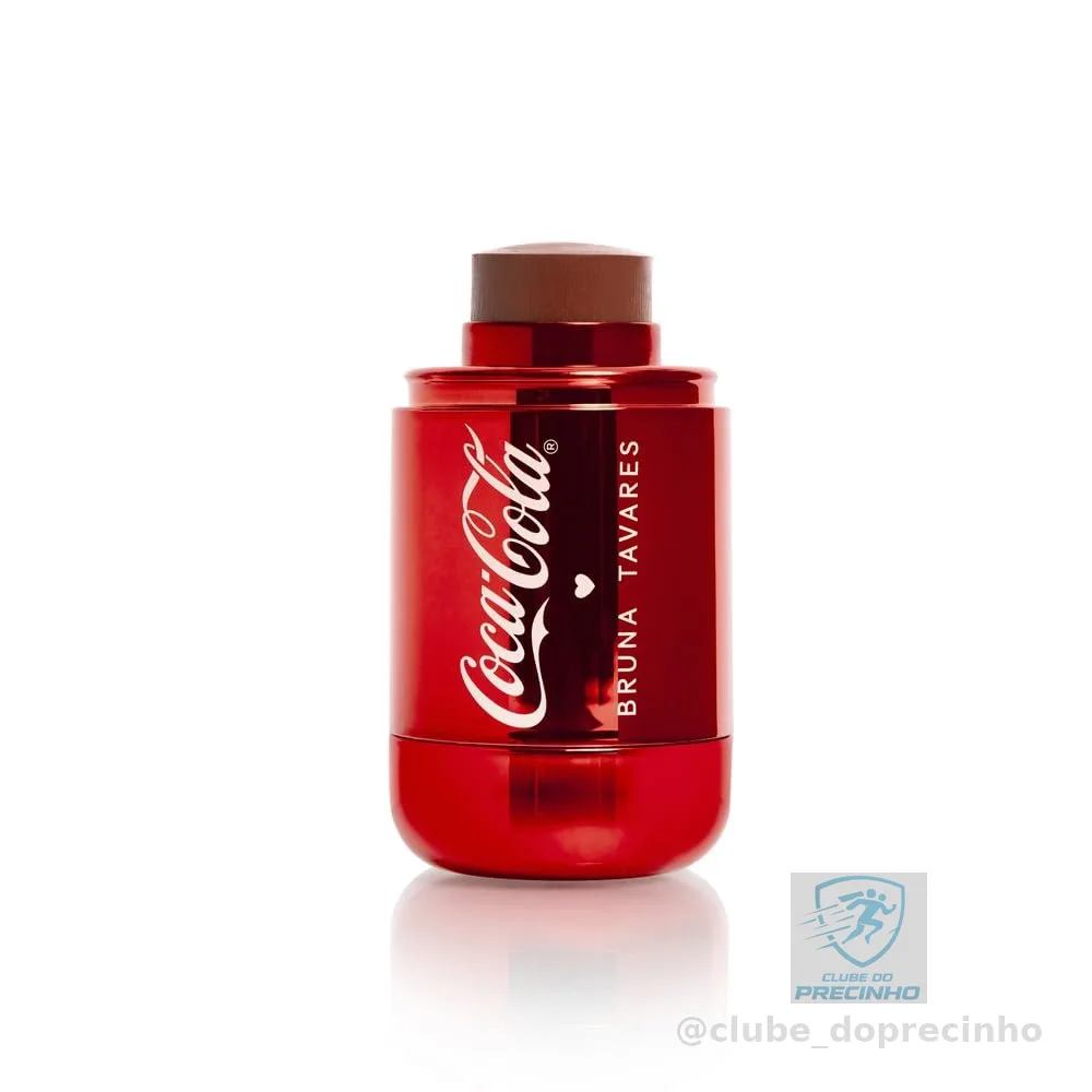 Bruna Tavares Blush Stick Coca Cola Drink Please, Bastão para Face, Edição Limitada, Maquiagem Profissional