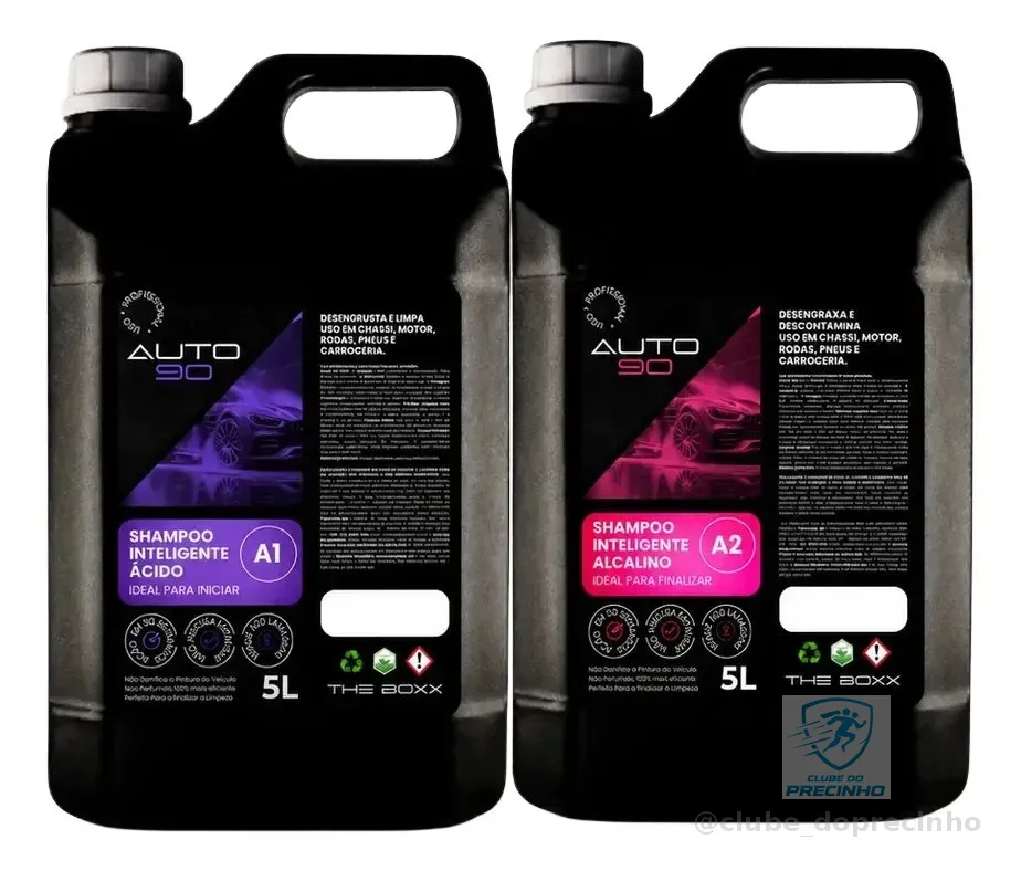 Shampoo Automotivo Auto90 - 10l - Limpeza Pesada A1 + A2