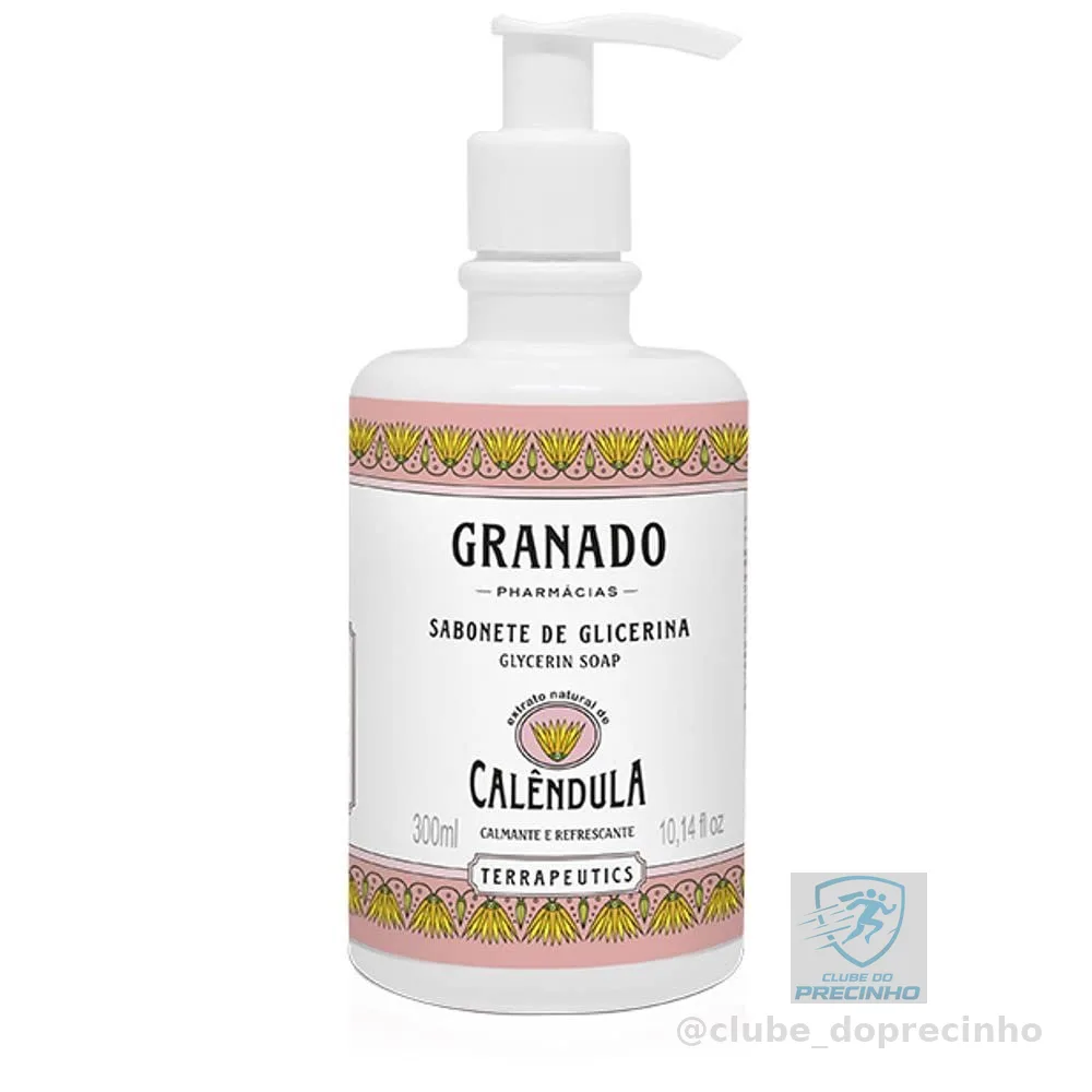 Granado Sabonete Líquido Terrapeutics, Calêndula, Rosa Claro, 300ml