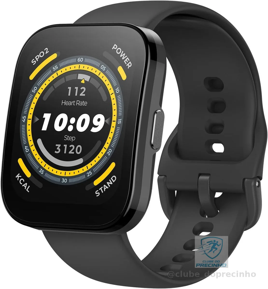 Amazfit Bip 5 Smart Watch 46mm, GPS, Alexa Built-in, Bluetooth Calling, 10-Day Battery (Black)