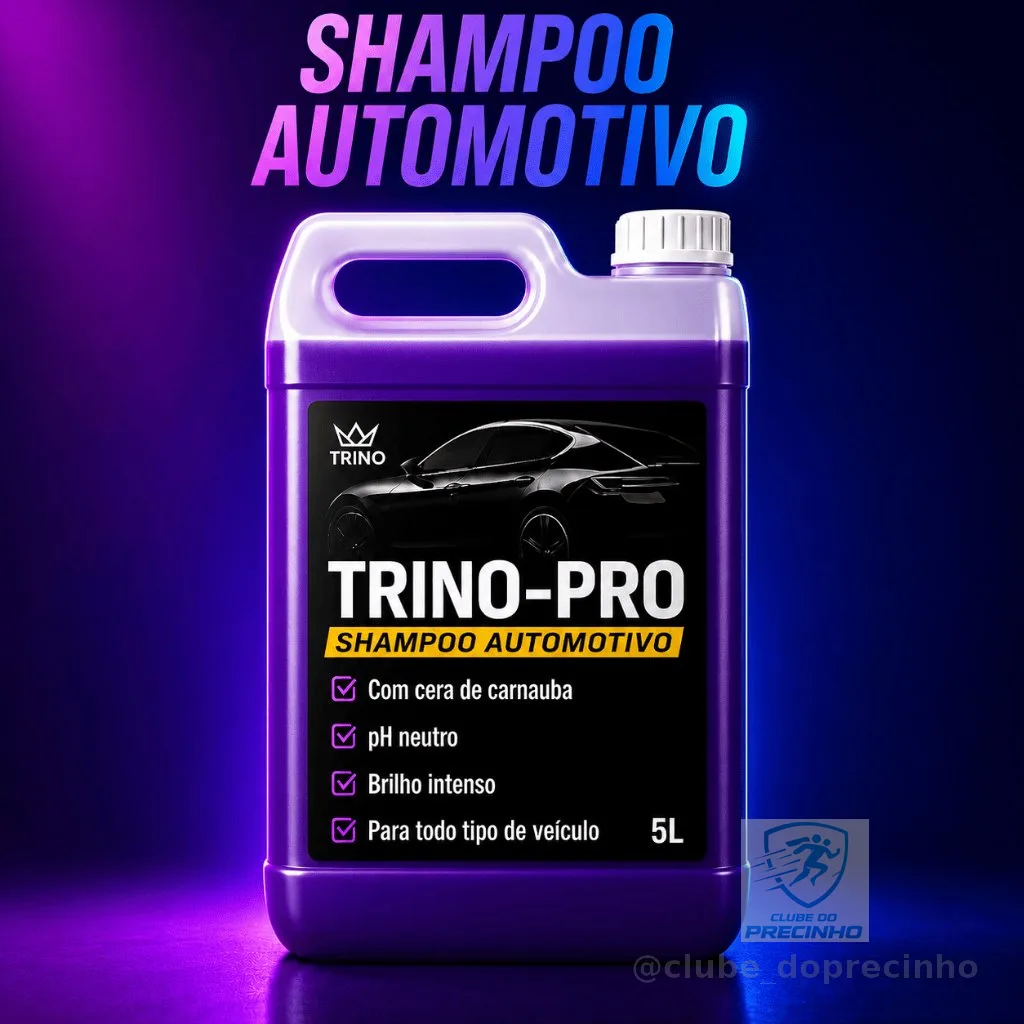 Shampoo com Cera de carnaúba pH Neutro para Lavagem de Carro e Moto Xampu Automotivo