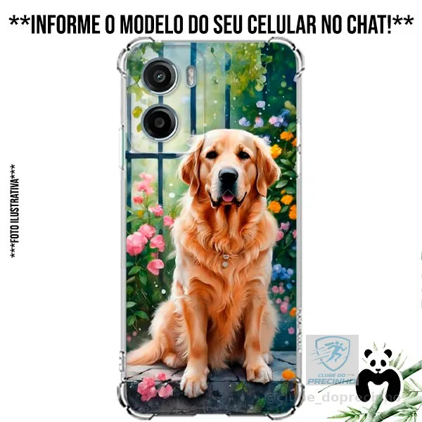Capa Case Personalizada Celular Cachorro Raças Dog Cão Golden Retriever Patas Pets Filhotes Canino