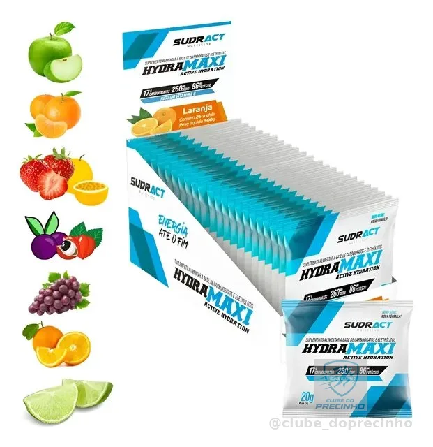 Repositor Isotônico Hydramaxi 25 Saches De20g Sudract Vita C