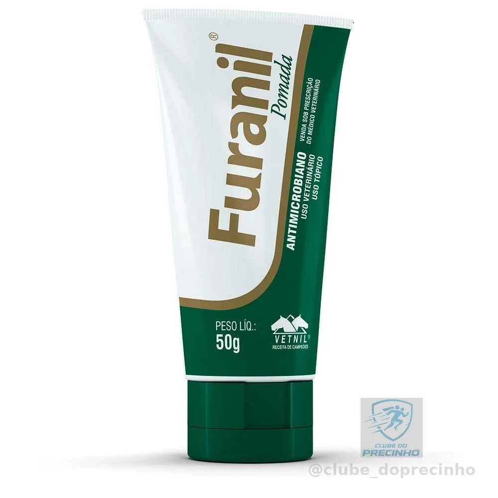 Furanil Pomada Cicatrizante para Cães Gatos Equinos Vetnil 50g