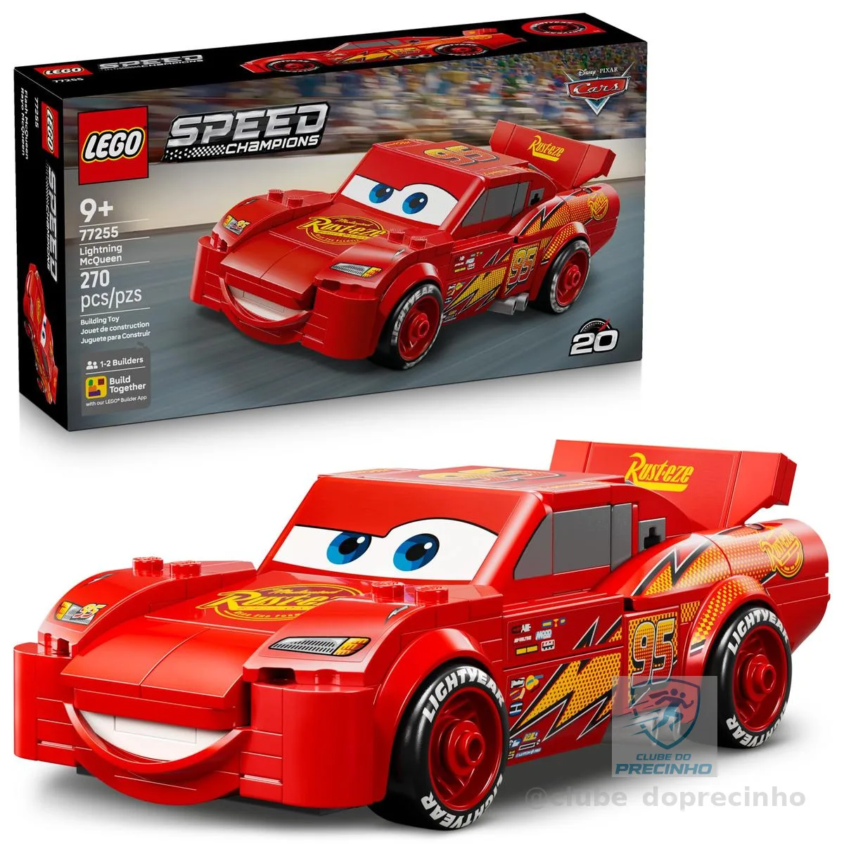 LEGO Speed Champions Relâmpago McQueen 77255 (270 Peças)