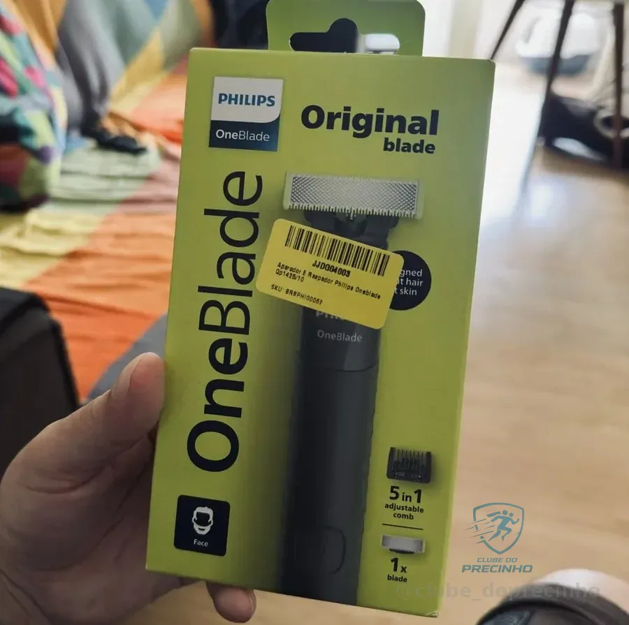 Aparador E Raspador Philips Oneblade Qp1425/10 Preto 5v