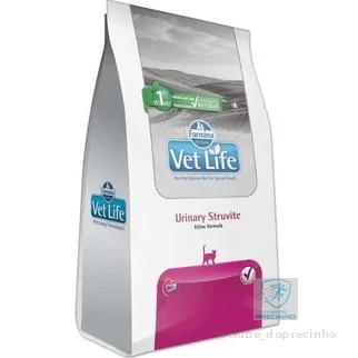 Ração Vet Life Urinary Struvite Gatos Adultos 7.5kg