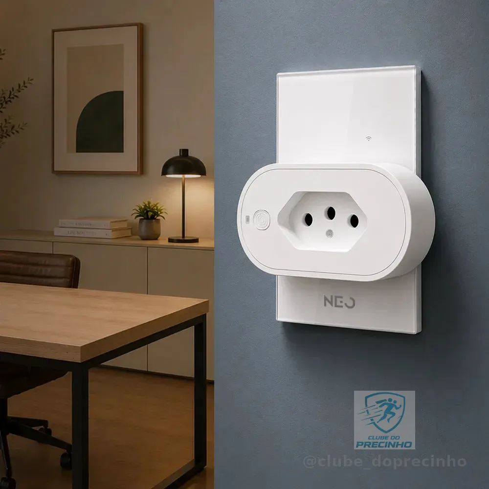 Tomada Inteligente Smart Wi-fi 20a Bivolt Br Avant Neo Branco
