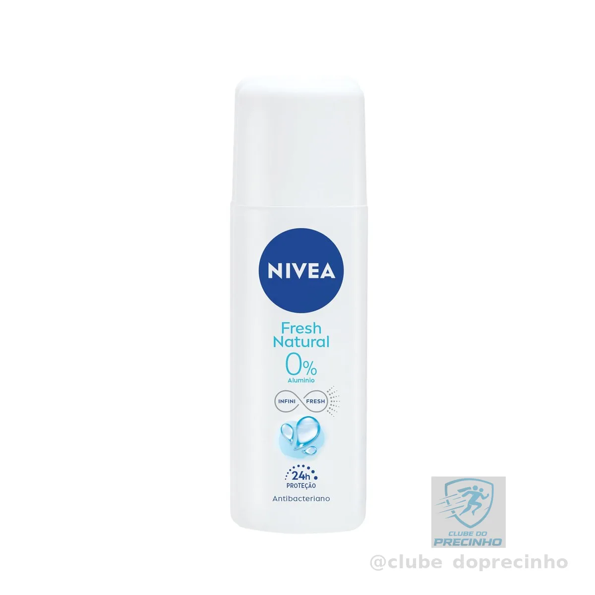NIVEA Desodorante Spray Fresh Natural 90ml, Proteção 24h, Contra Odores, Antibacteriano, Frescor Suave
