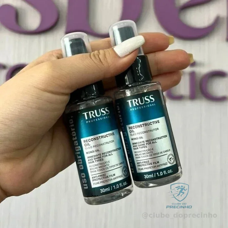 Truss Óleo Reconstrutor Uso Obrigatório | Tratamento Capilar para Brilho, Reconstrução e Proteção | 30ml