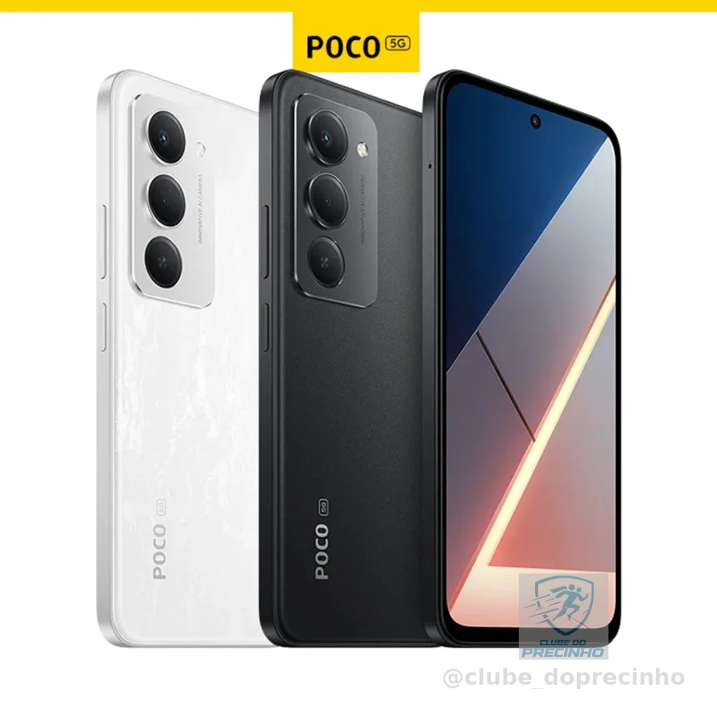 Celular Xiaomi Poco M8s 5G NFC Dual SIM Micro SD Tela 6.9” Camera 50MP 128GB 256GB Global