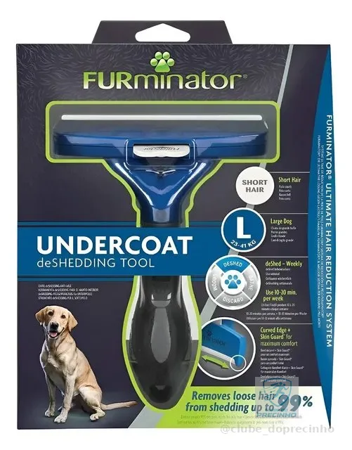 Rasqueadeira Furminator Para Cães Grandes + Brinde