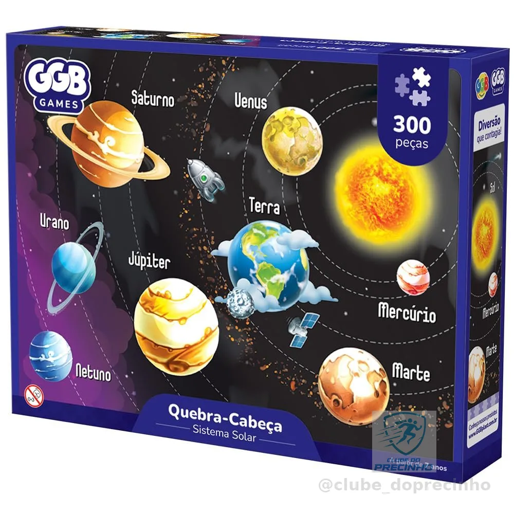 GGB Quebra-Cabeça Sistema Solar 300 Peças
