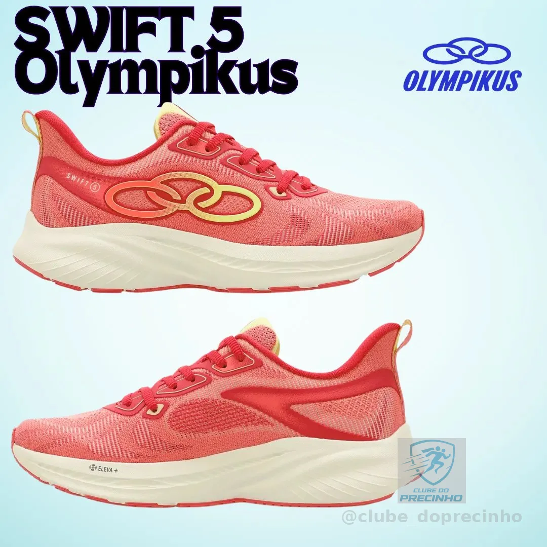 Tenis Olympikus Swift 5 Feminino Corrida Evasense Gripper - 35 ao 40