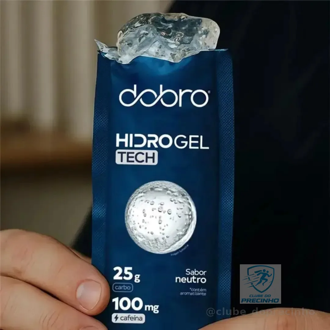 Hidrogel Tech Dobro Sabor Neutro 10 Sachês 40g - Com Cafeína