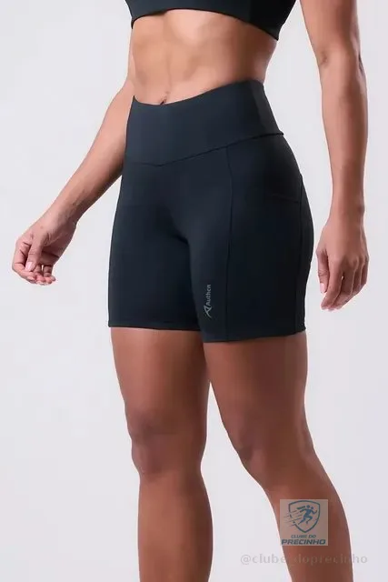 Bermuda Corrida Authen Essential Run Stamina Bolsos Preta - P, M e G
