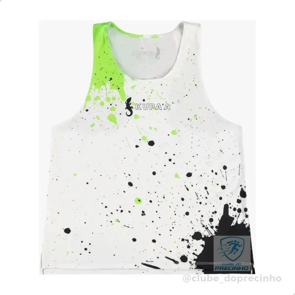 Regata Dry Fit Kupaa Masculina Green Ink Estilo E Conforto Preto -GG