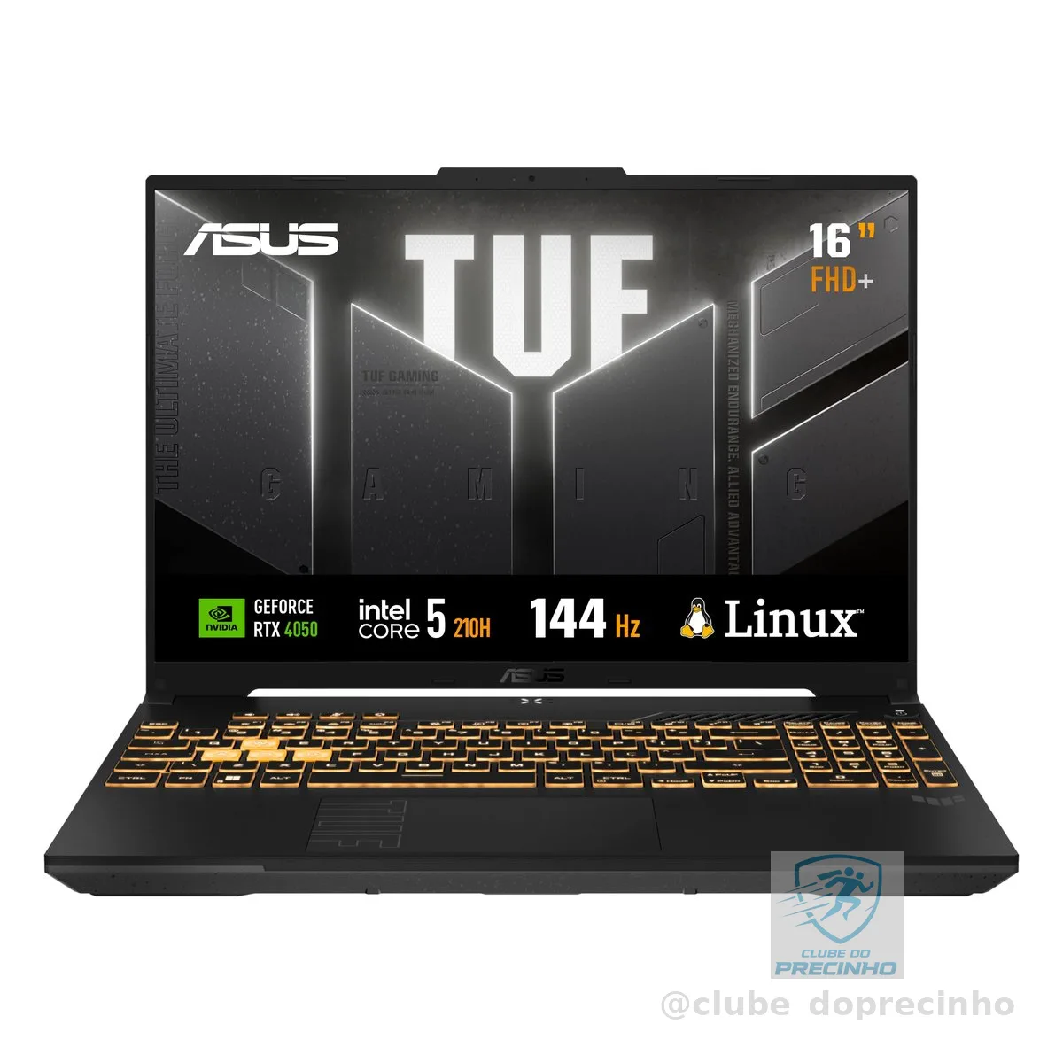 ASUS TUF Gaming F16 Intel Core 5, RTX 4050, 8 GB, 512 GB SSD, KeepOS,16.0'' FHD, Mecha Gray - FX607VU-RL054